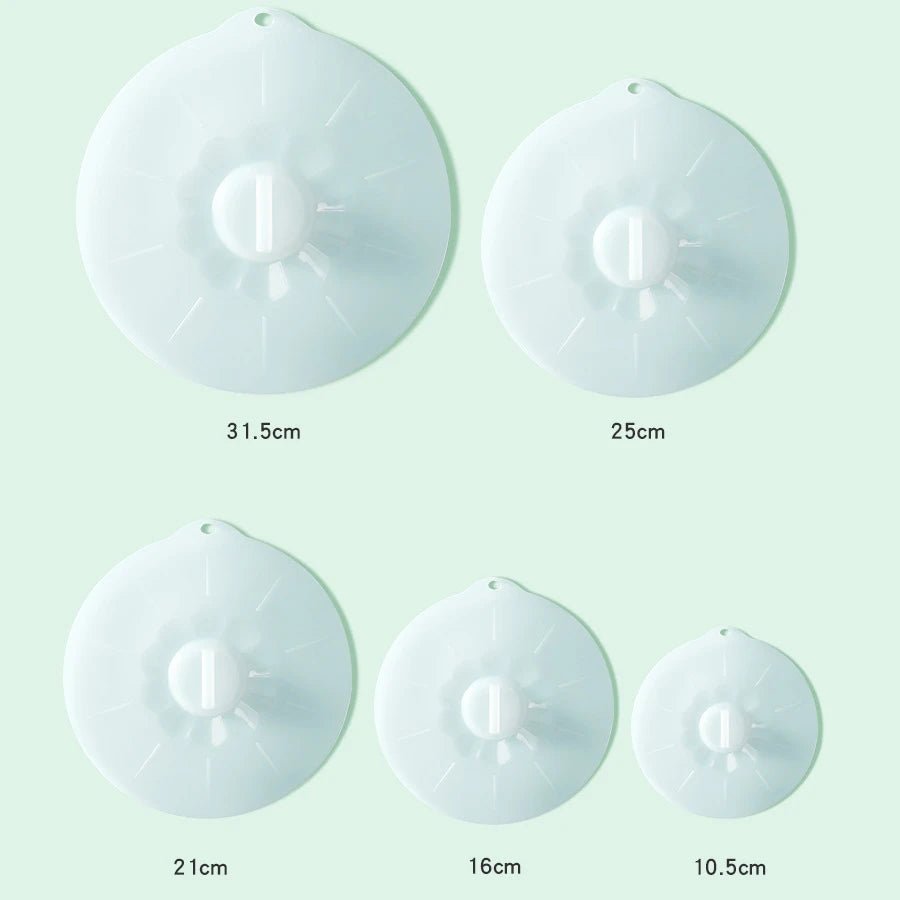 Set of 5 Silicone Microwave Bowl Cover - Eco - friendly | Cozyield