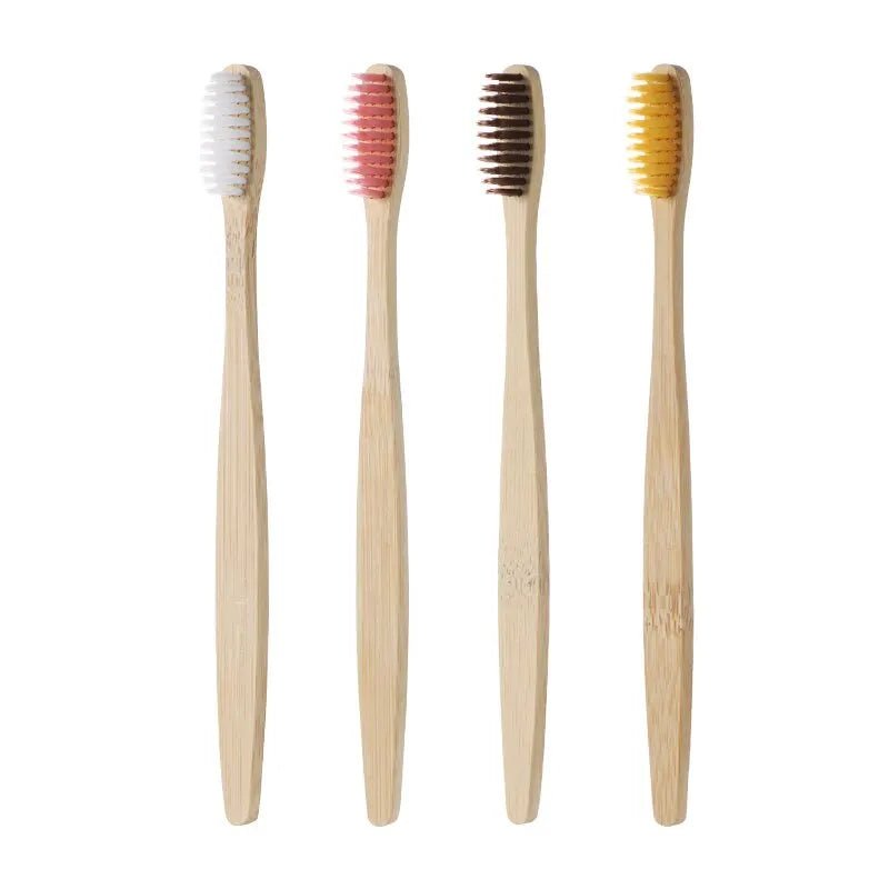 Single Cowhide Wrapped Bamboo Toothbrush Set - Eco - friendly | Cozyield